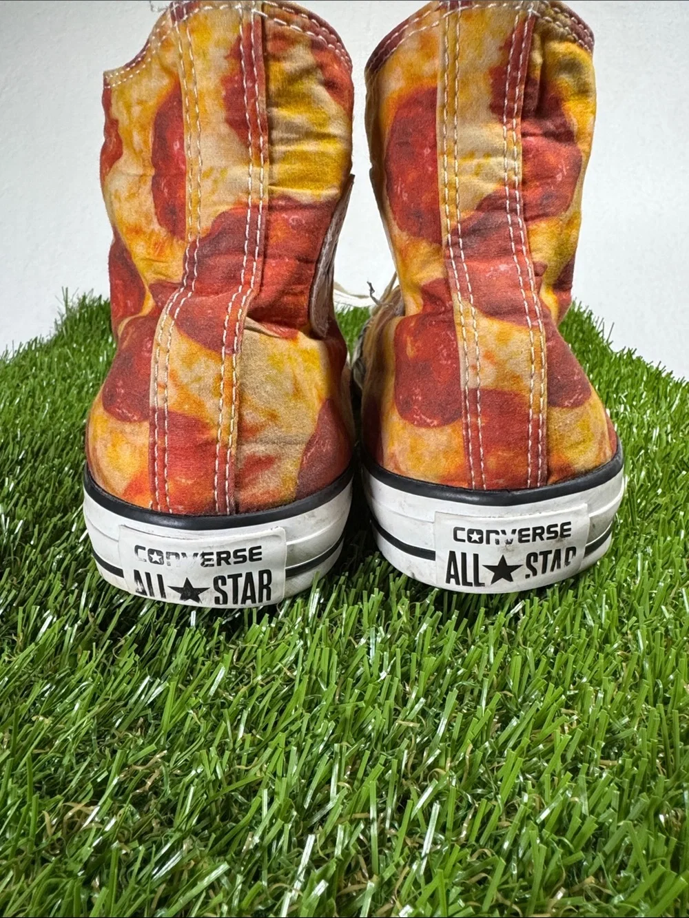 Converse High-Top Sneakers in Pizza Print - Picture 4 of 8